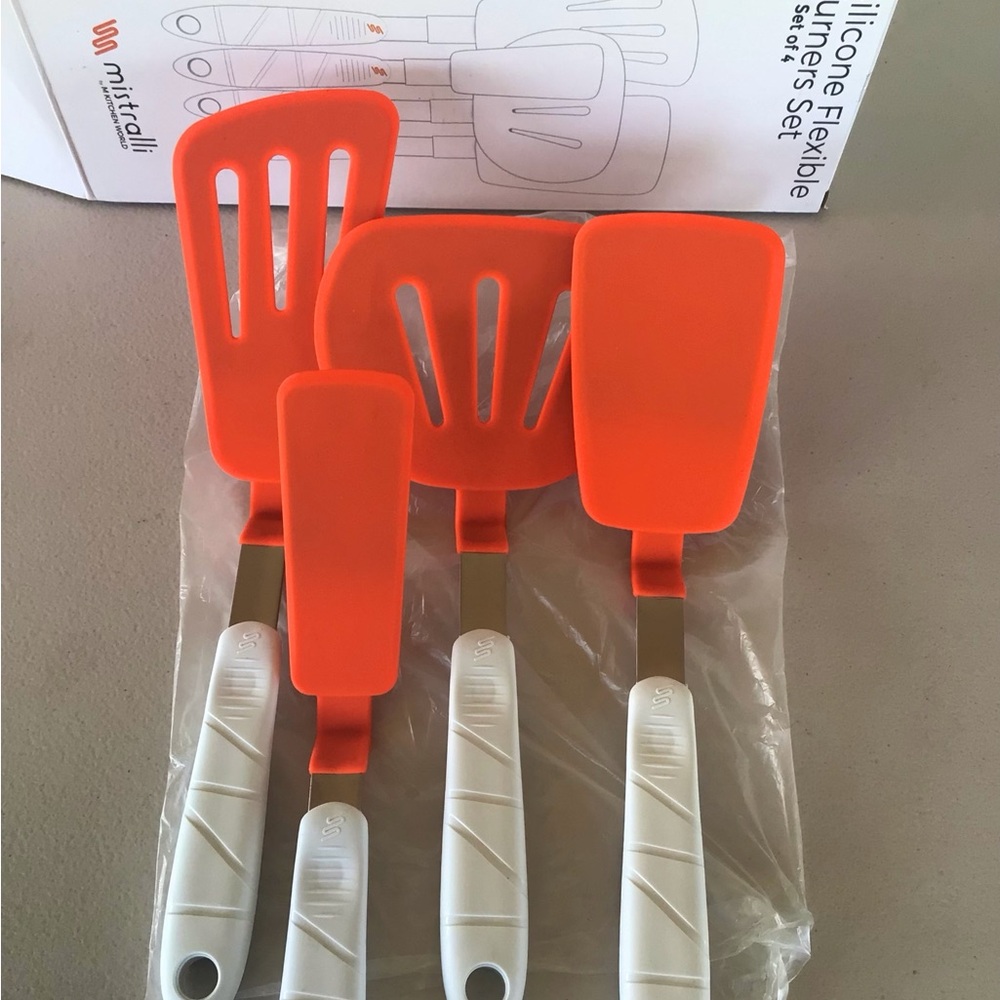Silicone Flexible Spatula Set-High performance cooking Turner Set-Heat resistant
